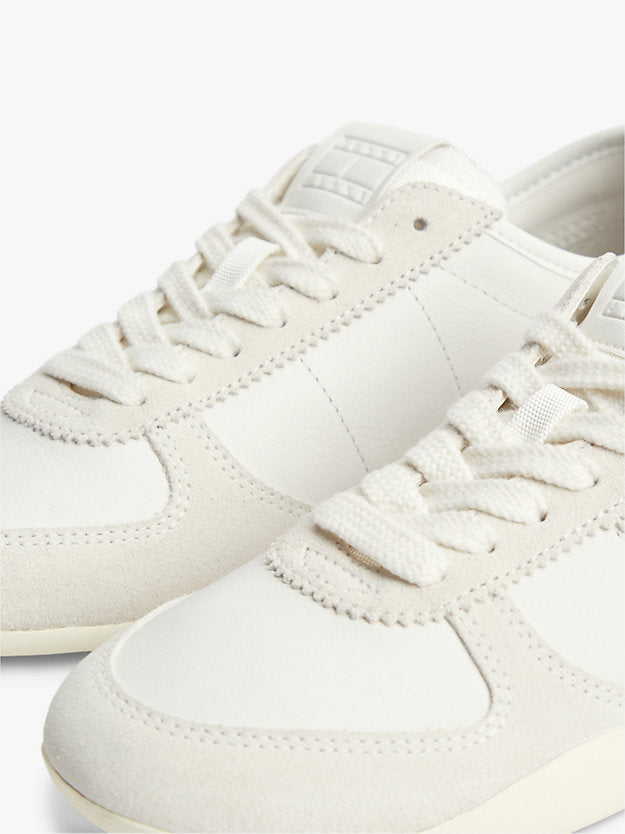 Leather Low Profile Ballet Trainers