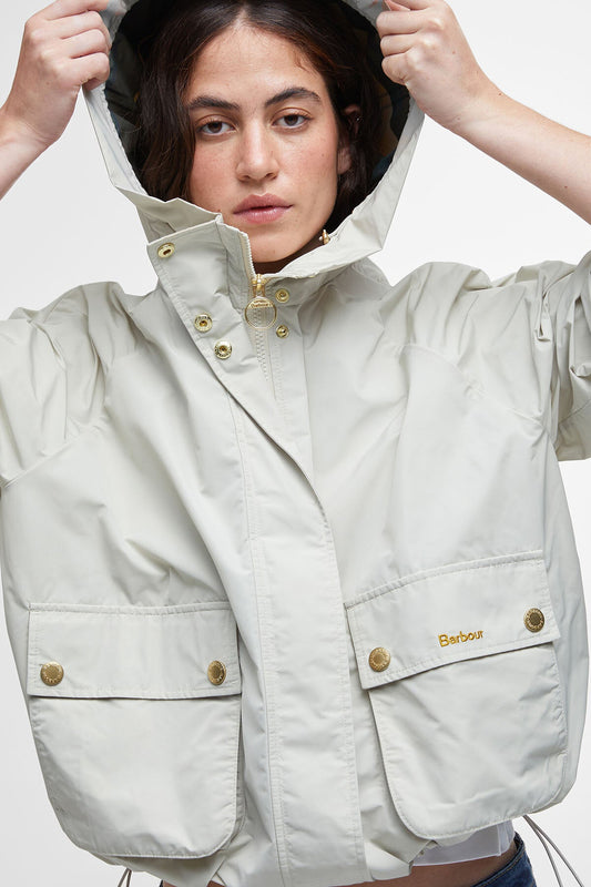 Mae Showerproof Jacket - STONE/ANCIENT TARTAN