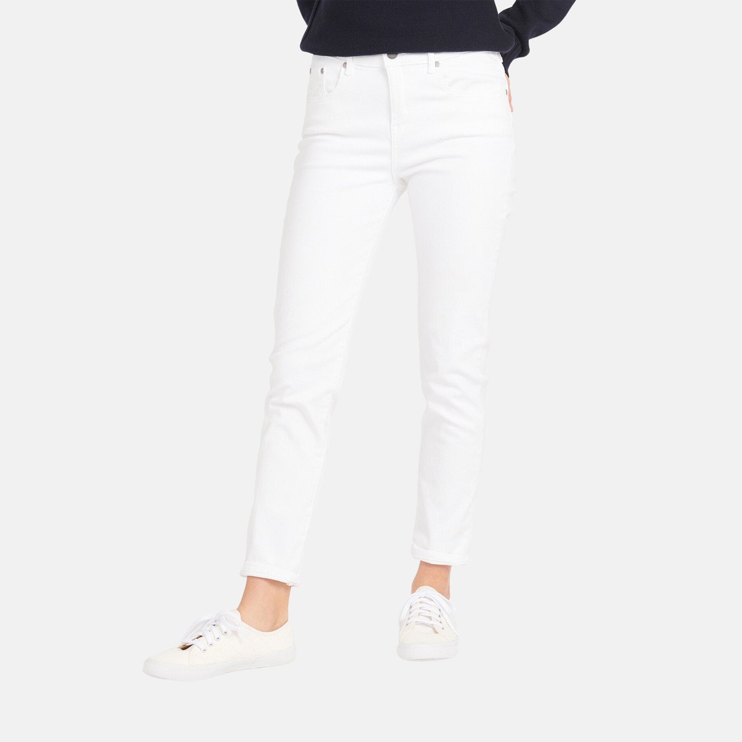 Trouser Casual Slim Fit - WHITE