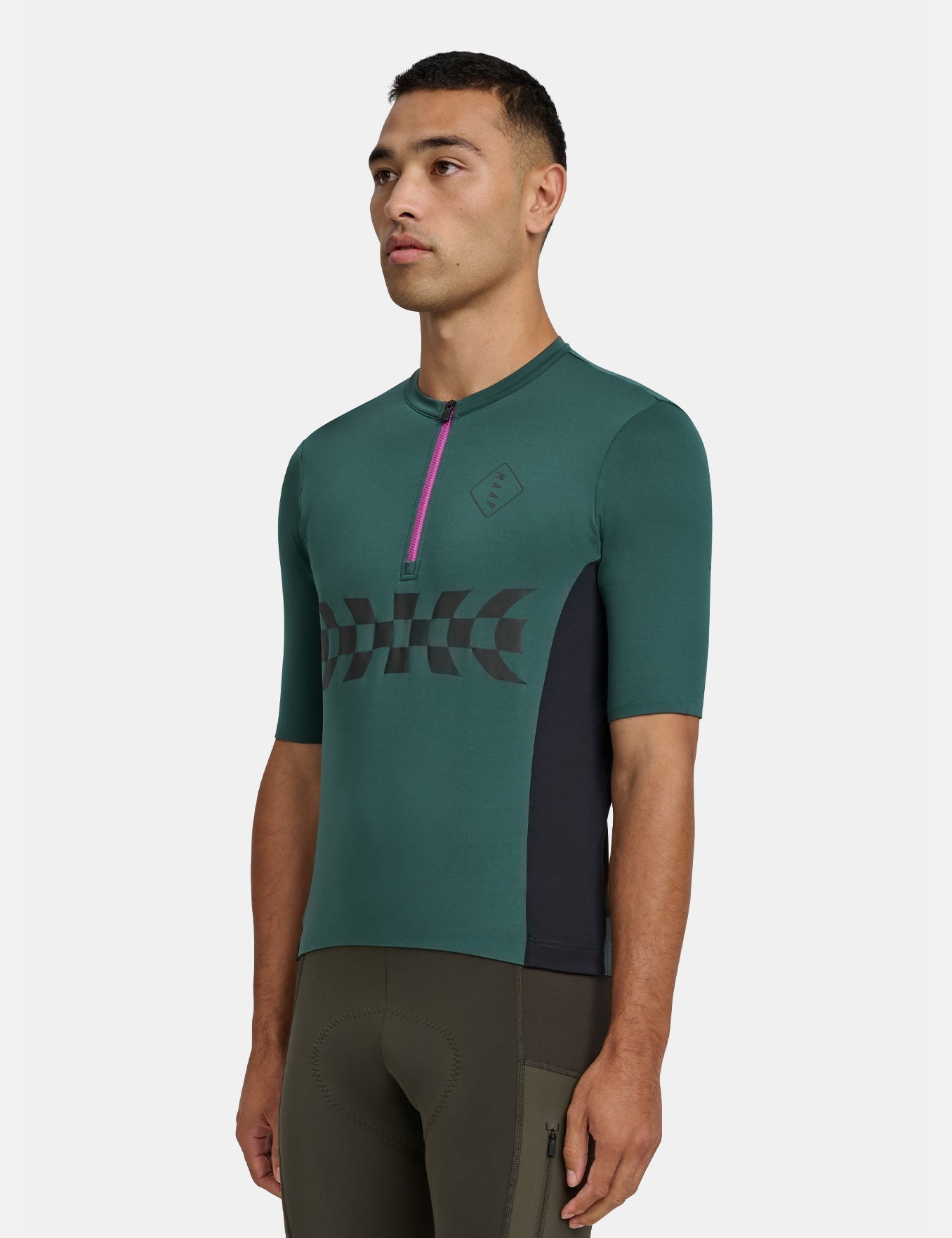 Alt_Road 1/2 Zip Jersey - Cypress Green