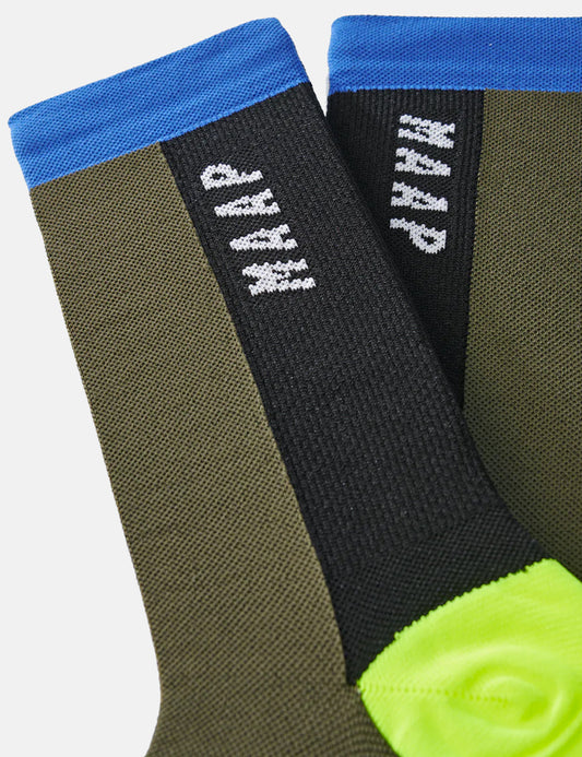 Chaussettes League - Vert olive