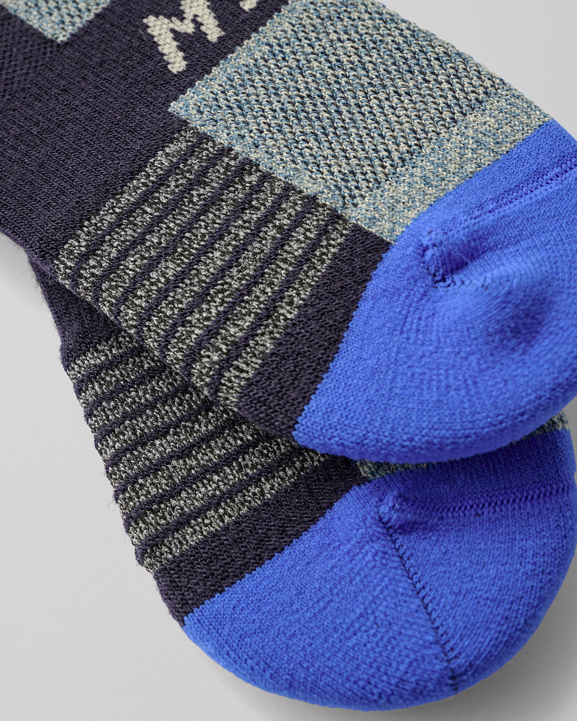 Alt_Road Merino Space Dye Sock - Bluestone