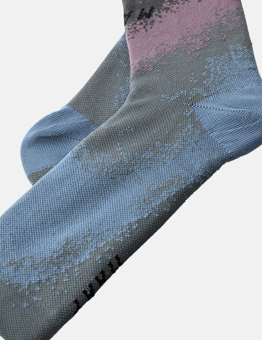 Chaussettes floues – Mélange de bleu
