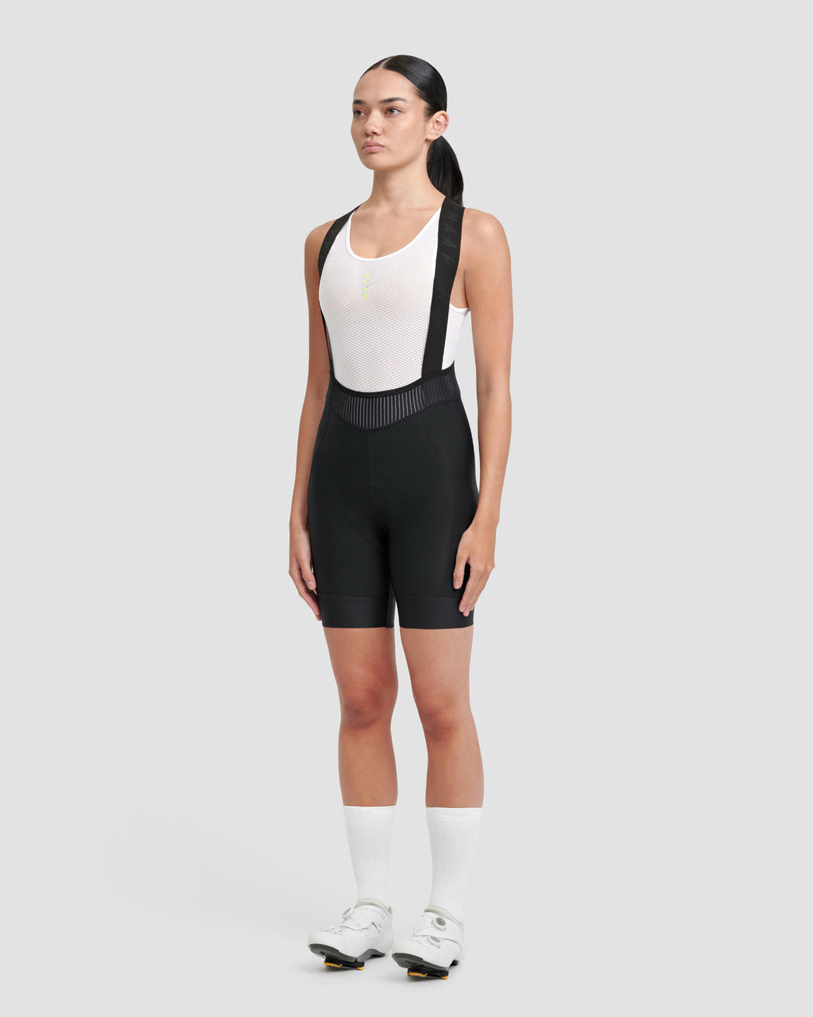 Women's Short Team Bib Evo - Black/Black