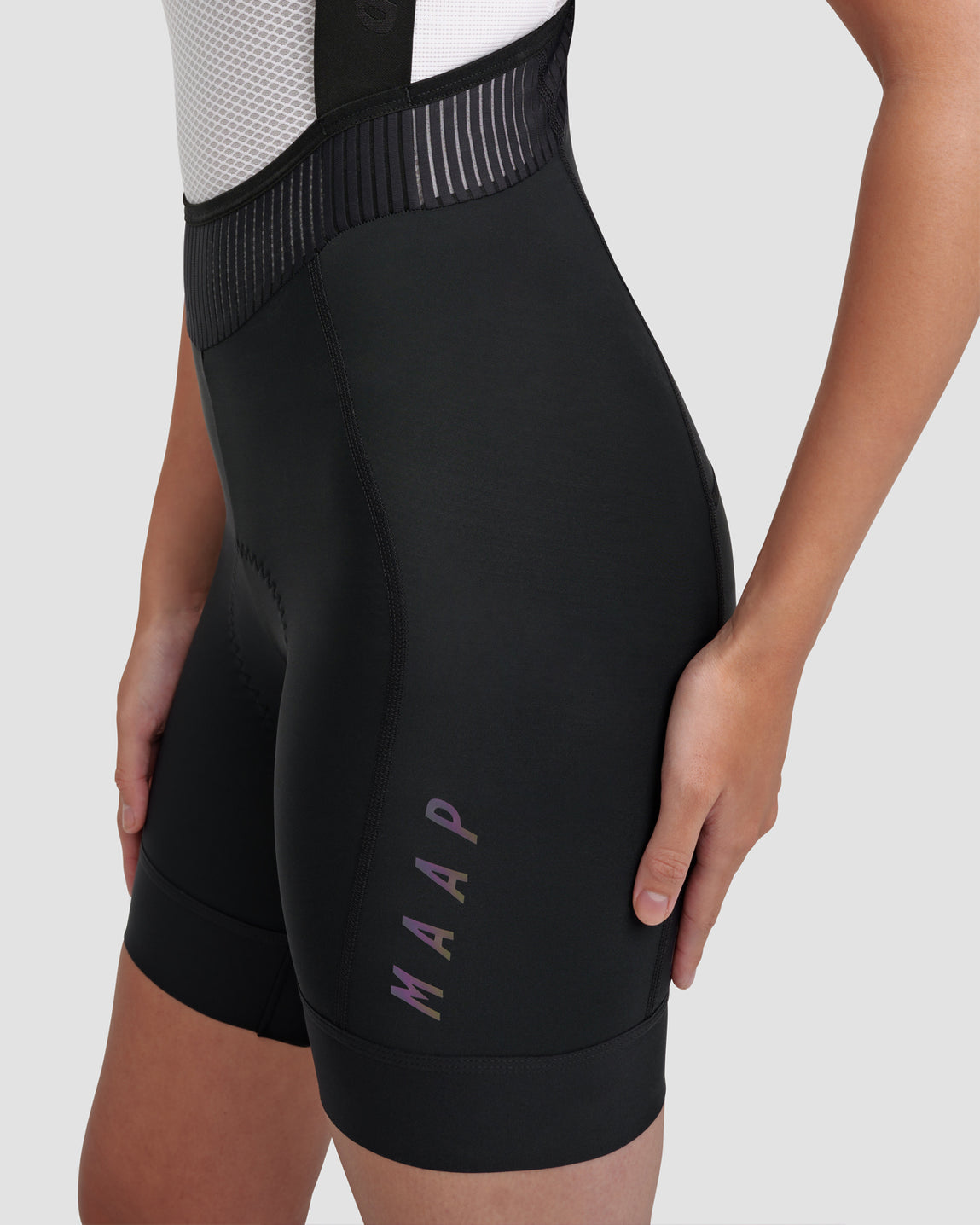Women's Short Team Bib Evo - Black/Black