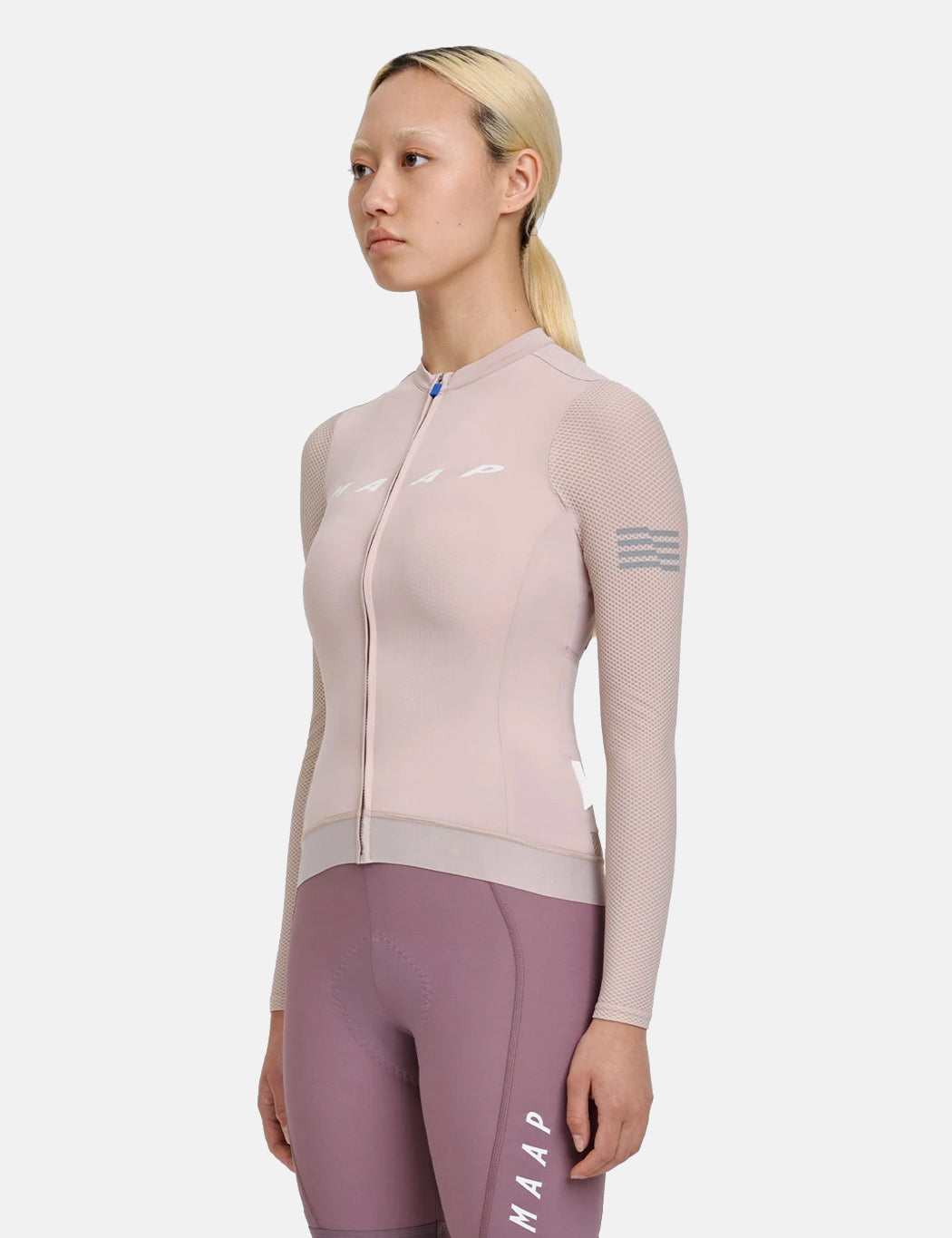 Maillot à manches longues Evade Pro Base pour femme - Rose Craie