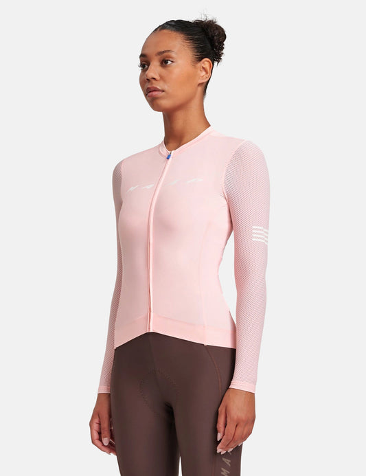 Women's Evade Pro Long Sleeve Jersey 2.0 - Pale Pink