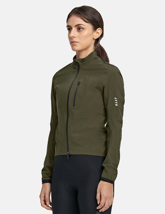 Veste de pluie Ascend Pro pour femme - Vert olive