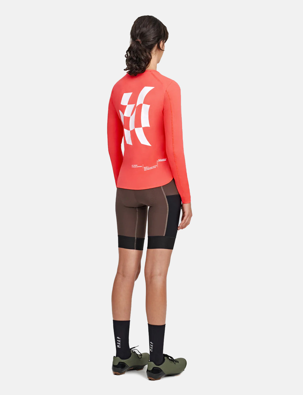 T-shirt à manches longues de vélo Alt_Road pour femmes - Lava
