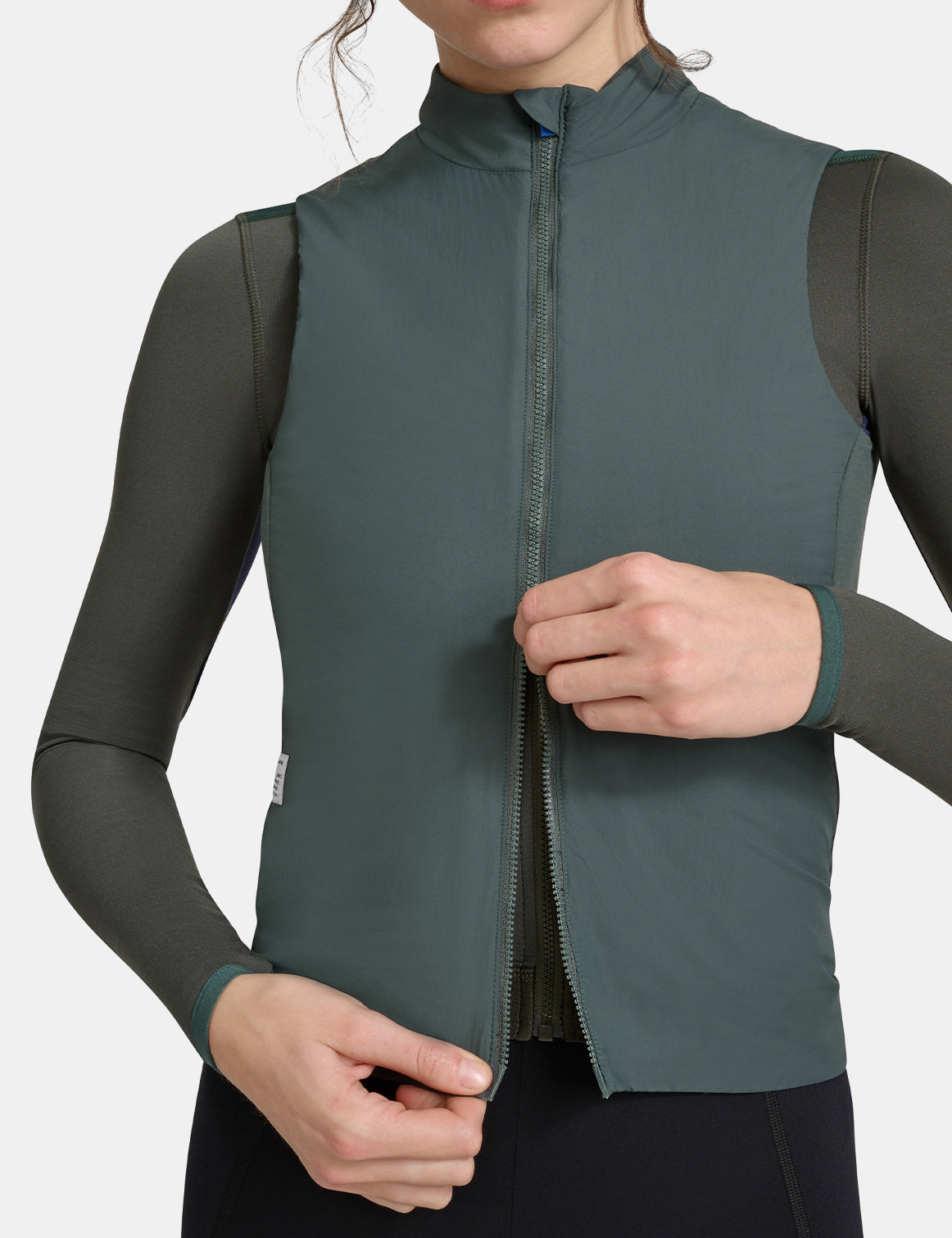 Gilet thermique Alt_Road pour femmes - Vert Cyprès