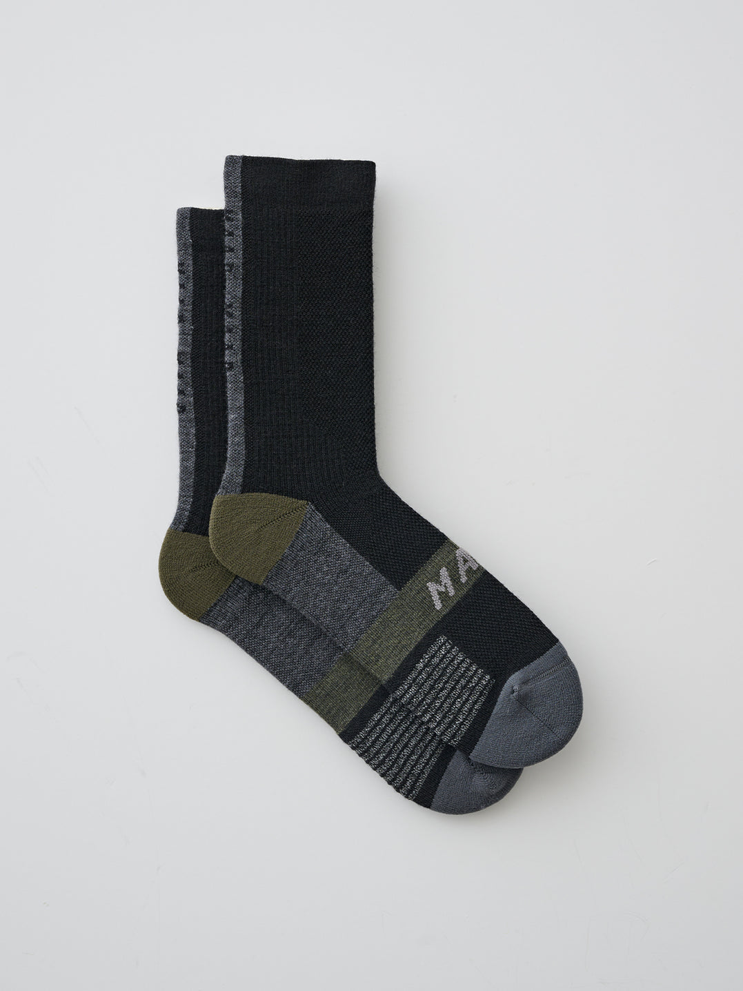 Alt_Road Merino Sock - Black/Loam