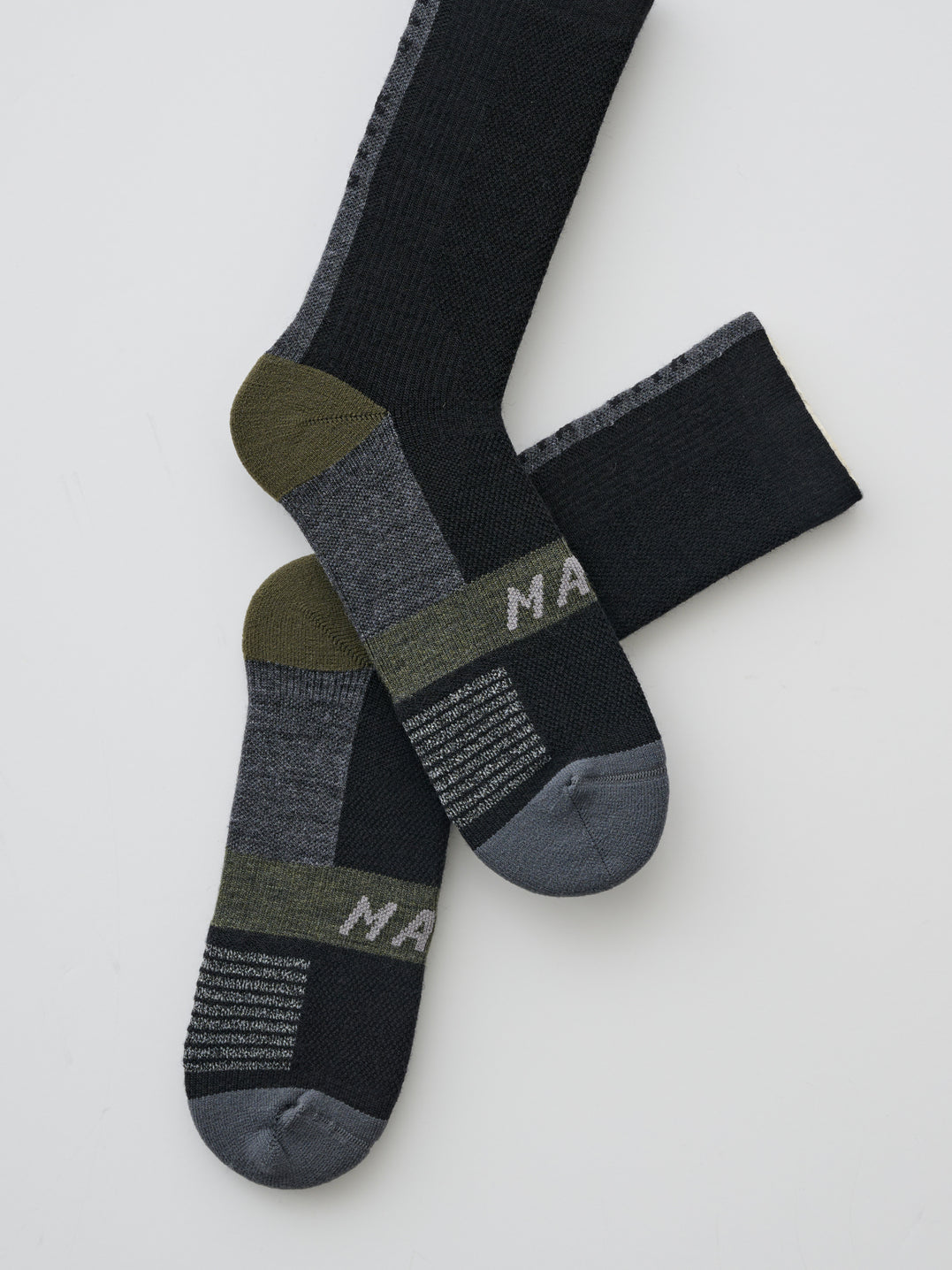 Alt_Road Merino Sock - Black/Loam