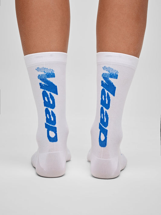 ZWIFT Sock - WHITE/RGB BLUE