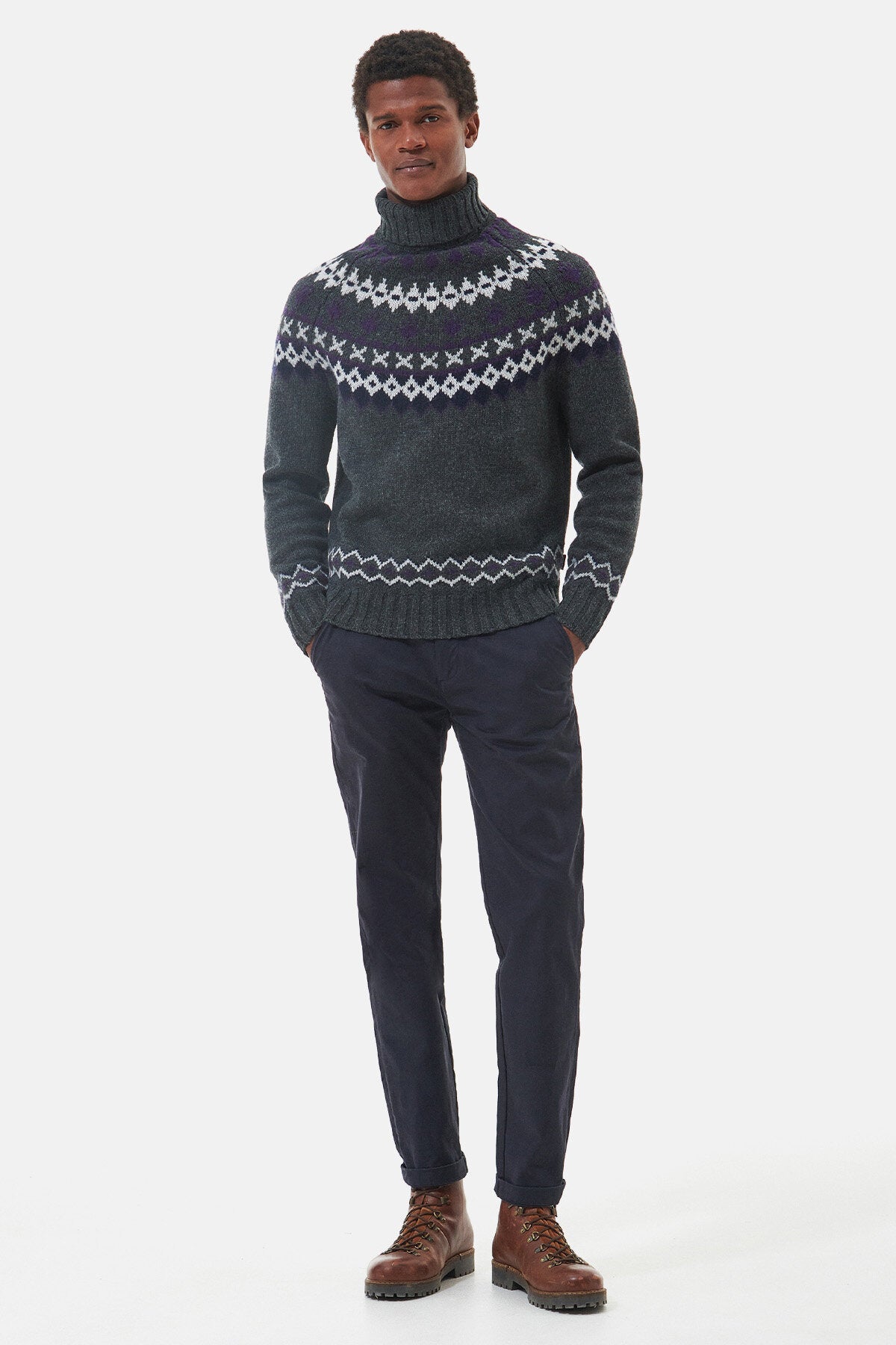 Roose Roll-Neck Jumper - ASPHALT