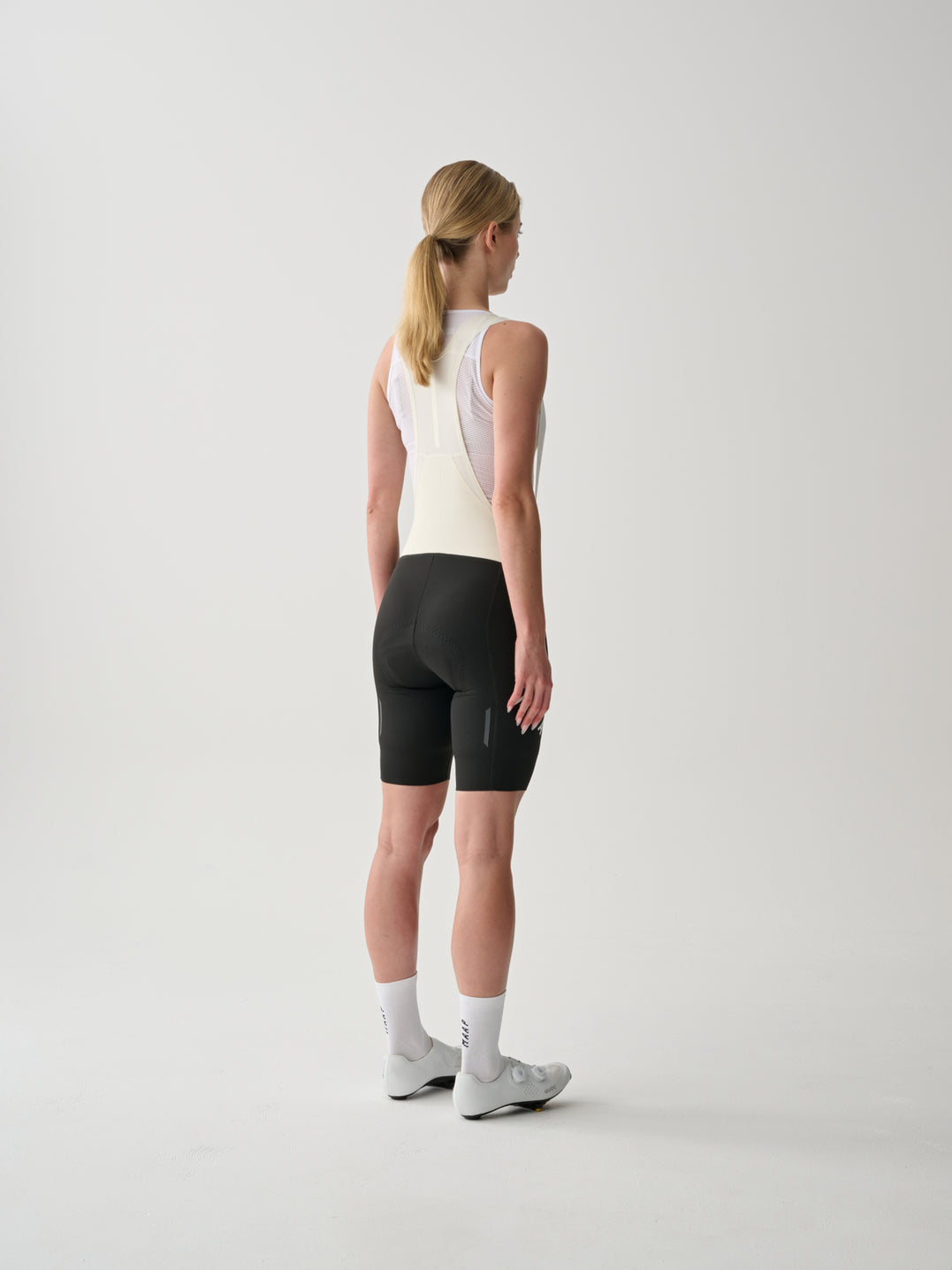 Women's Apex Aeon Bib Short - Black White