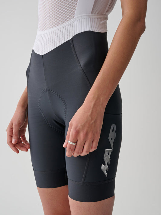 Women's Team Bib Evo Cargo - Black/Chrome