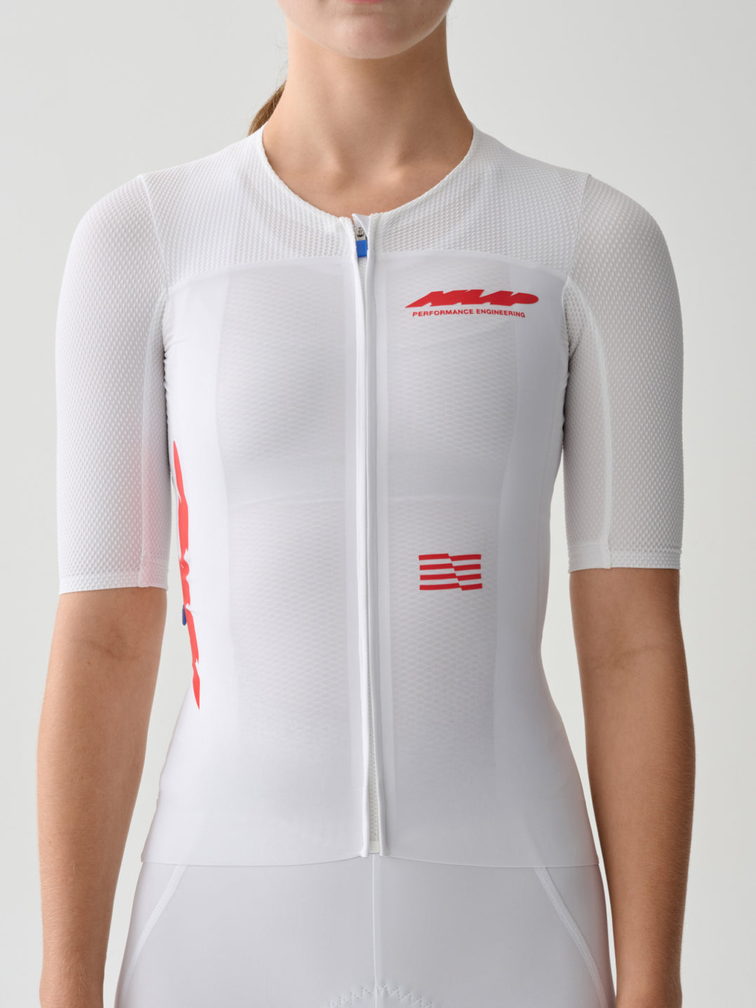 Women's Eclipse Pro Race Jersey - White/Infrared
