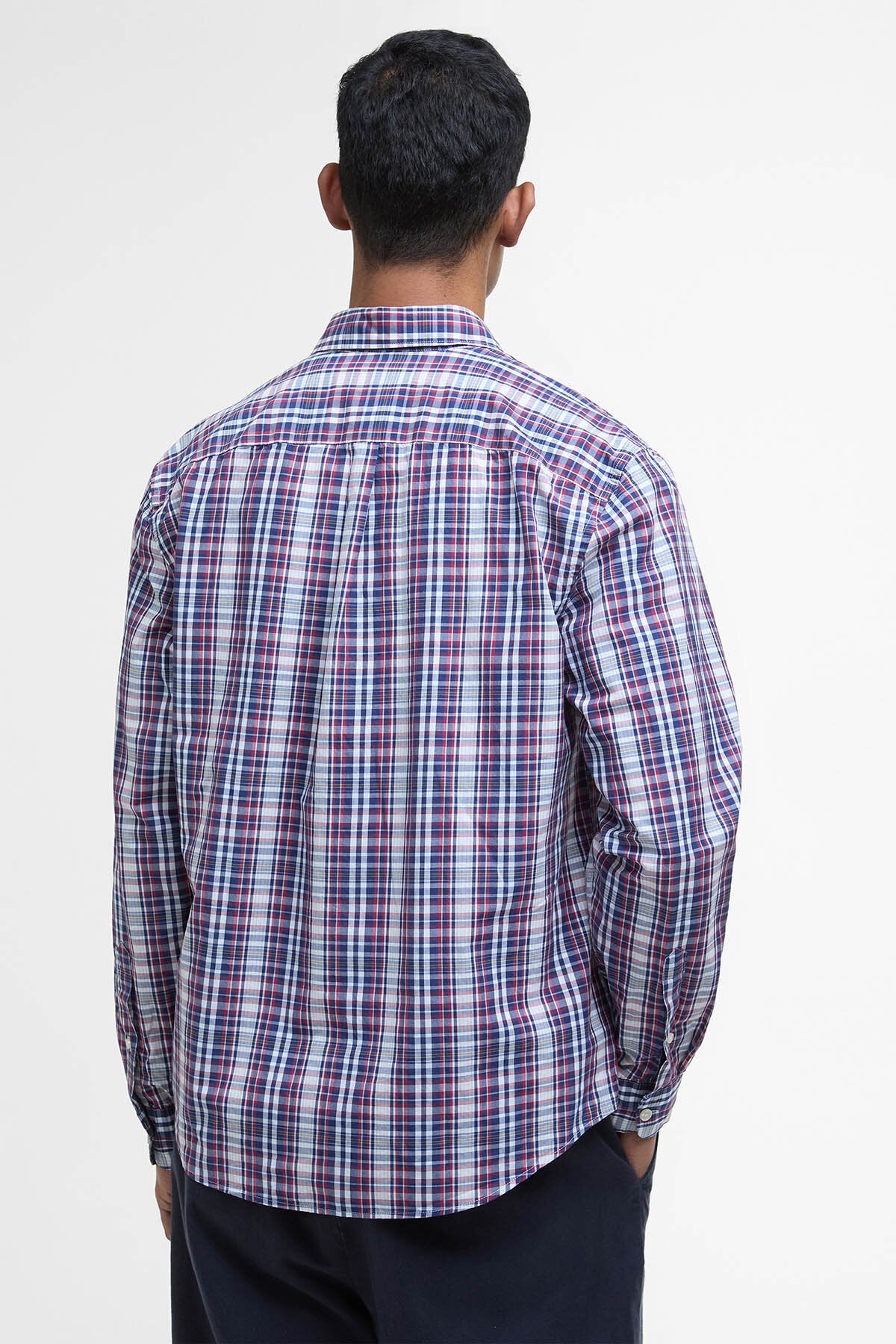 Linford Comfort Tailored Long-Sleeved Shirt - NAVY