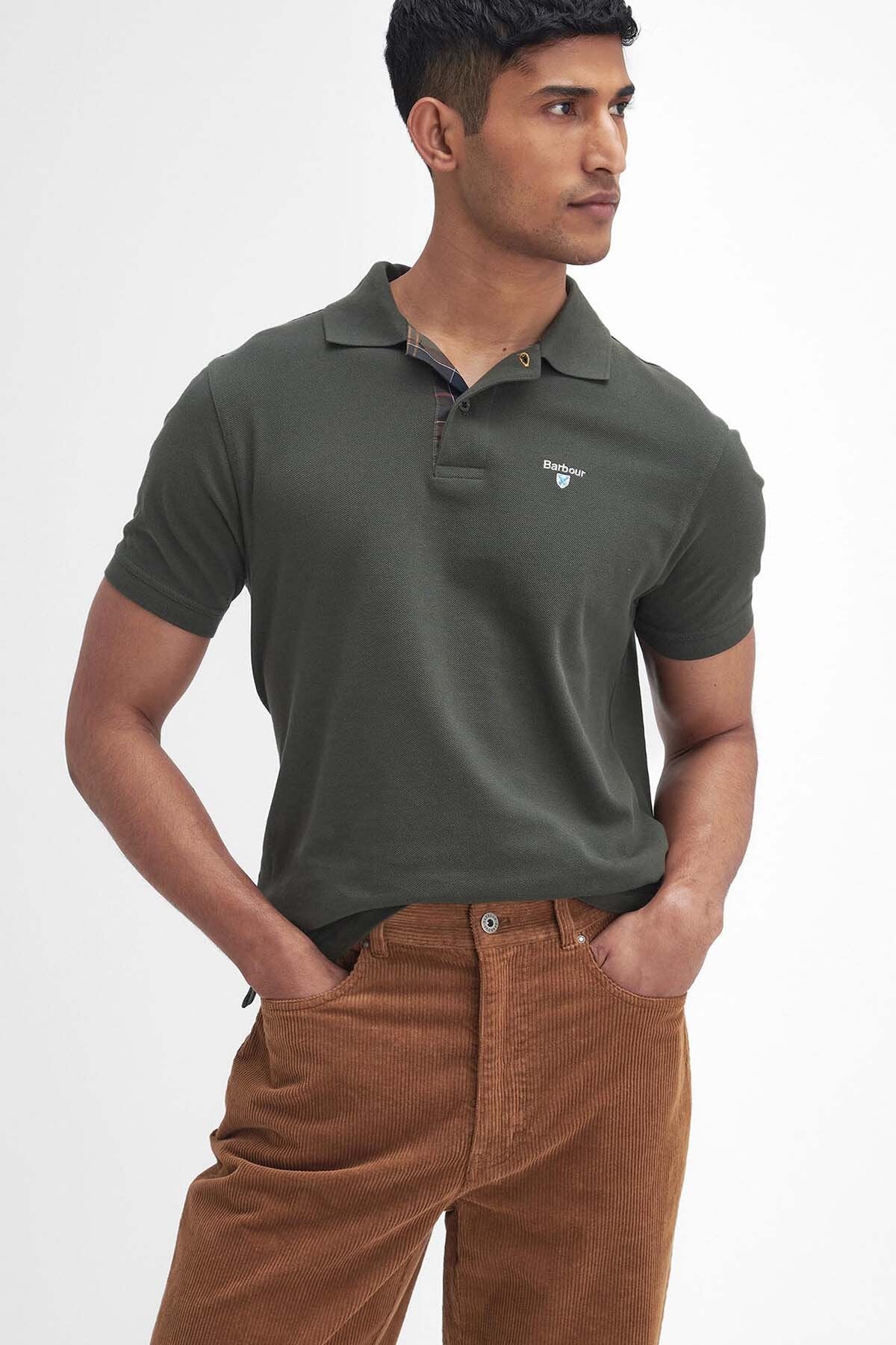 Stretch Cord Regular Trousers - DARK HONEY
