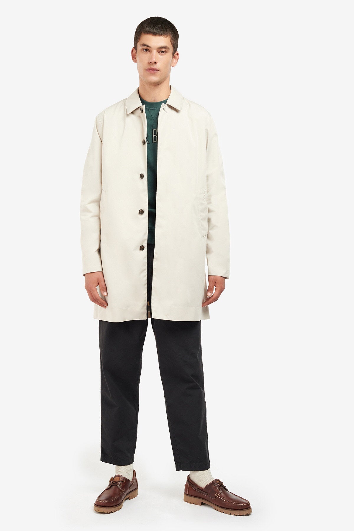 Rokig Lightweight Mac Jacket - MIST AMBLE TARTAN