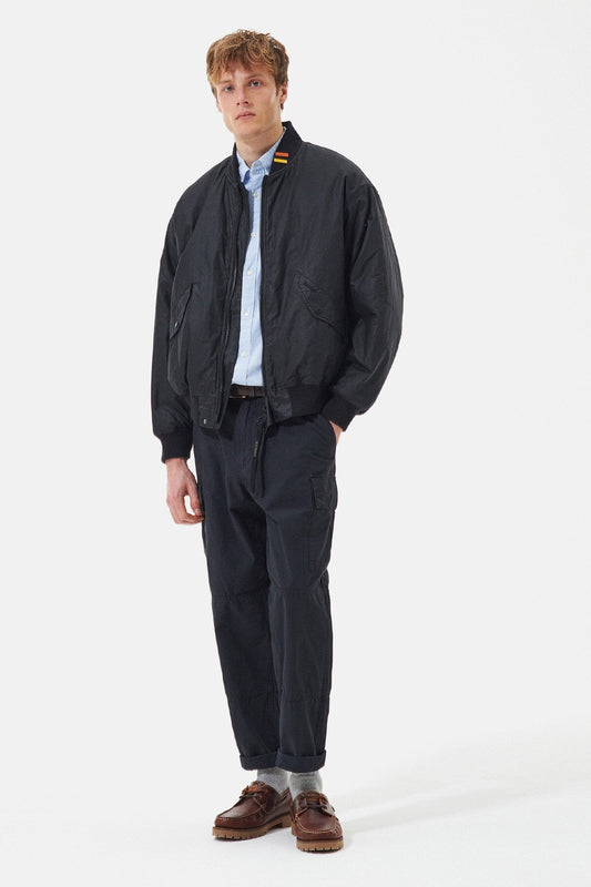 JBS Wax Flight Jacket - BLACK