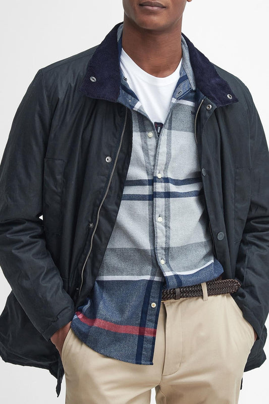Beaufort Waxed Mac - NAVY
