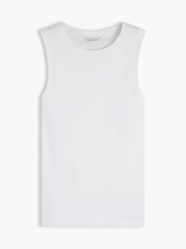 Stripe Slim Crew Neck Tank Top
