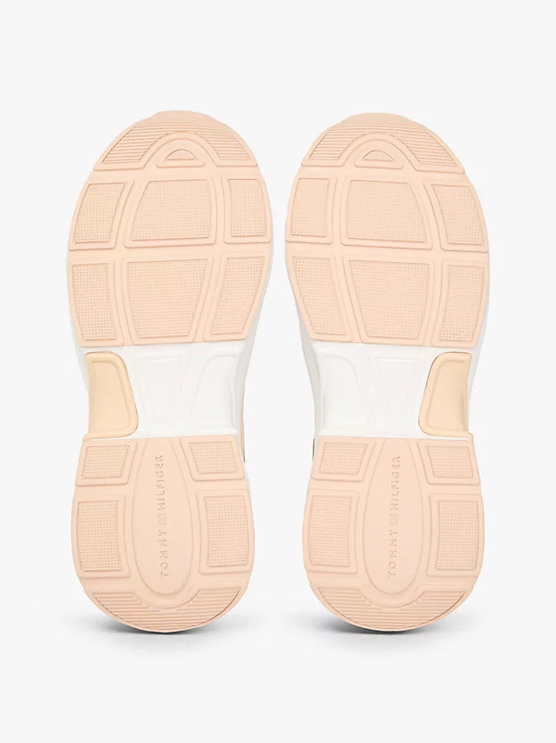 Metallic Leather Chunky Trainers