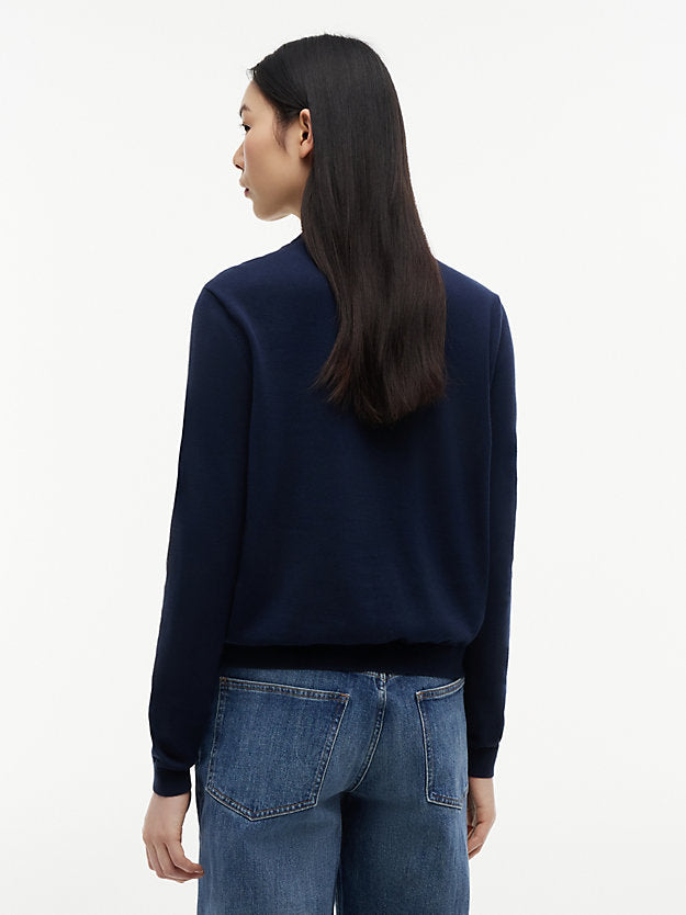 Flag Embroidery Crew Neck Jumper