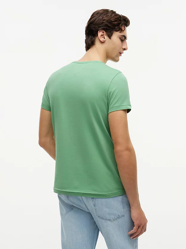 Flag Embroidery Slim Jersey T-Shirt