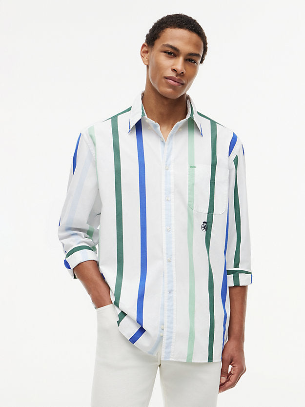 Oversized Fit Crest Poplin Shirt