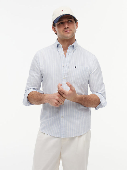 Regular Fit Wide Stripe Oxford Shirt
