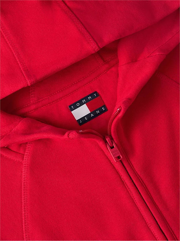 Boxy Sueded Terry Zip-Thru Hoody