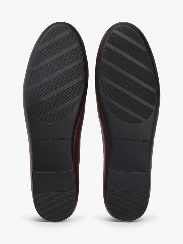 Monogram Charm Leather Ballerinas