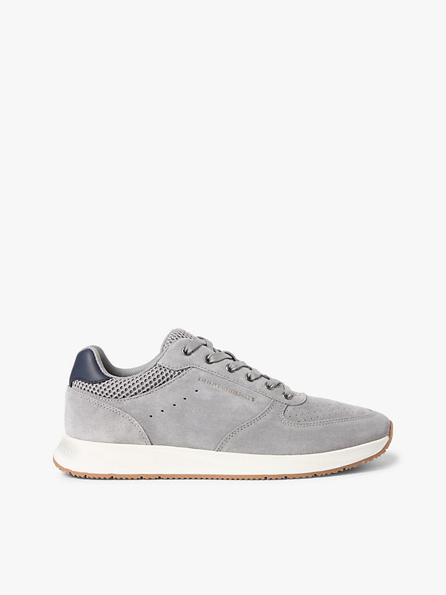 Suede Mixed Texture Fine Cleat Trainers