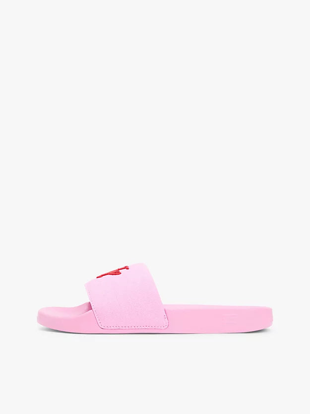 Logo Embroidery Canvas Pool Slides