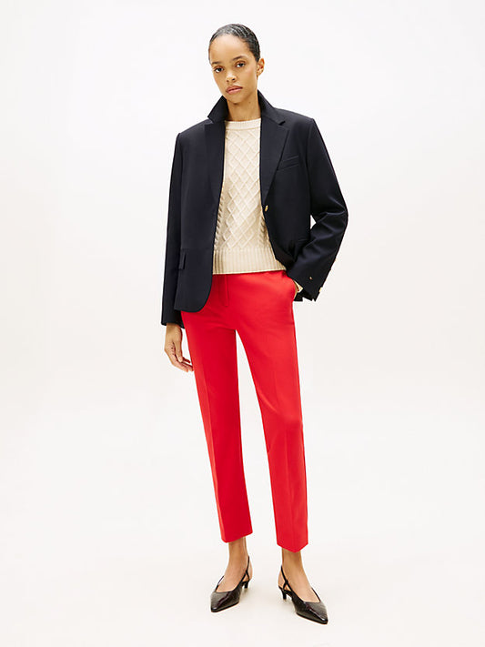 Festive Ankle Grazer Slim Trousers