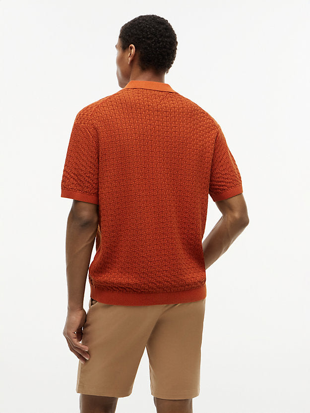 Washed Structured Polo Shirt