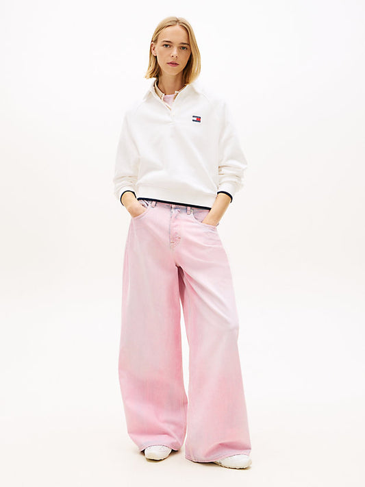 Mid Rise Loose Wide Leg Jeans