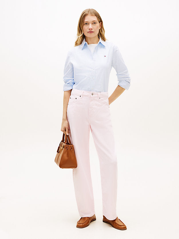 Mid Rise Barrel Leg Jeans