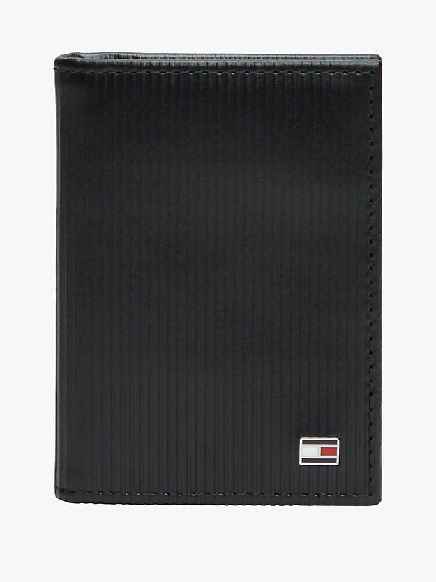 Ribbed Leather Card Wallet