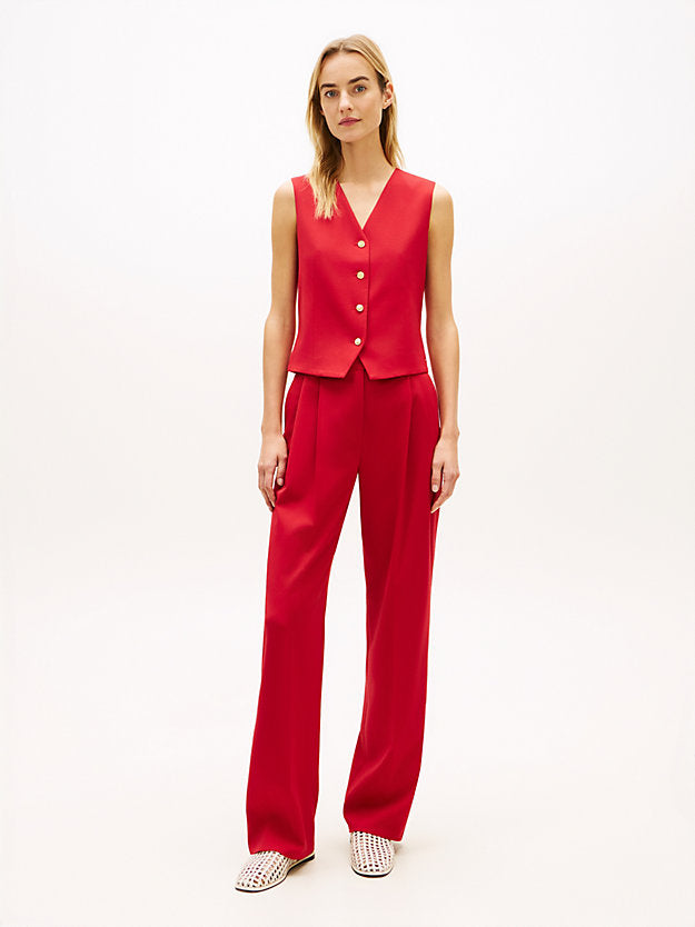 Timeless Wool Blend Gold-Tone Button Waistcoat