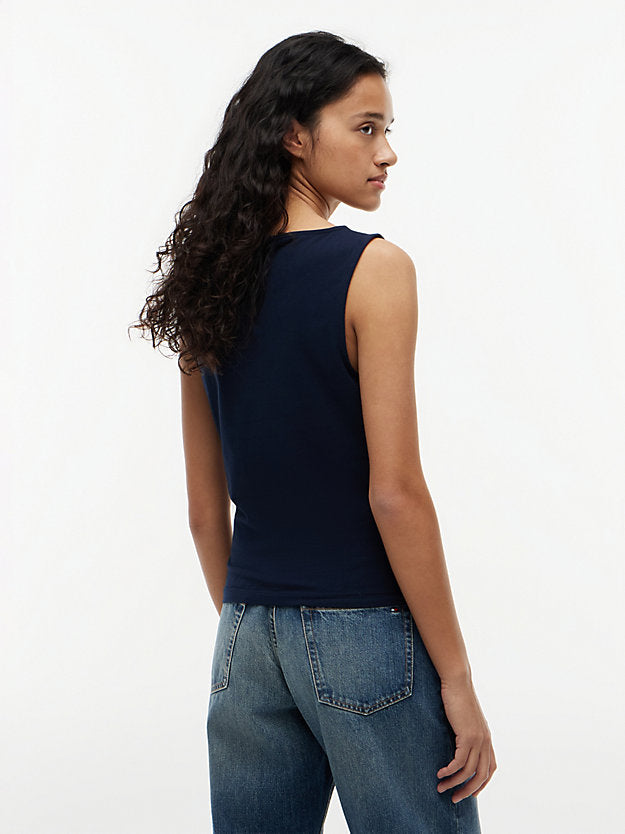 Slim Boat Neck Tank Top