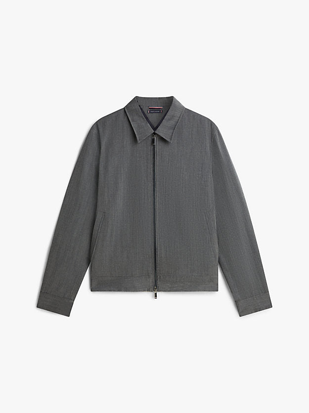 Smart Casual Wool Blend Zip-Thru Jacket