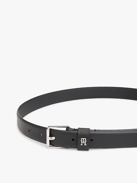 Monogram Square Buckle Leather Belt