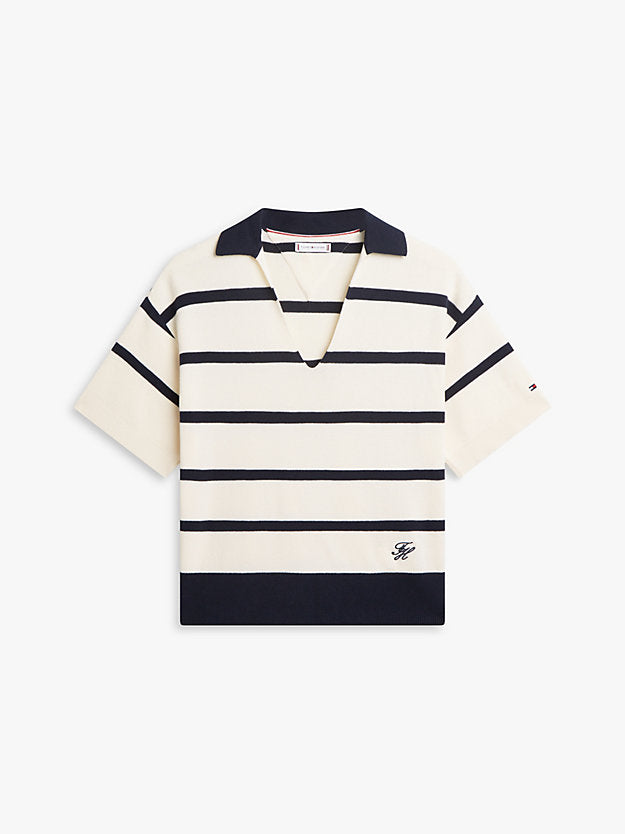 Premium Knit Relaxed Polo Jumper