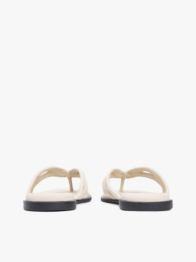 Leather Toe Post Flat Sandals