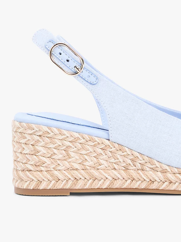 Hemp Slingback Wedge Espadrilles