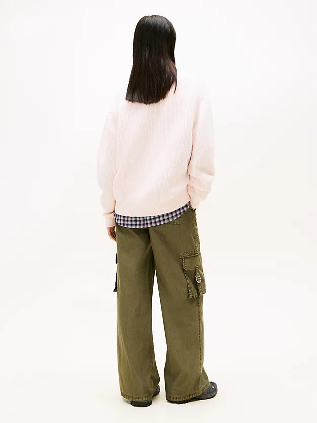 Badge Relaxed Mock Neck Jumper