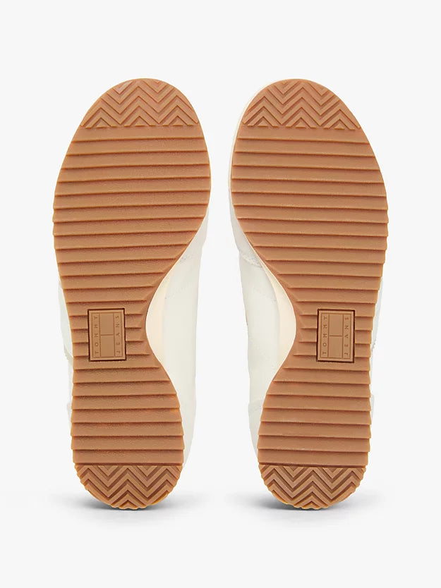 Leather Low Profile Serrated Trainers